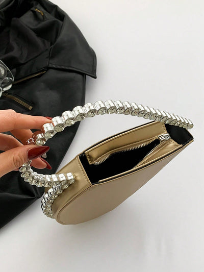 Chic Heart-Shaped Evening Bag: The Perfect Clutch for Weddings, Parties, and Valentine's Day!