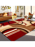 This Red Geometric Print Modern Abstract Area <a href=