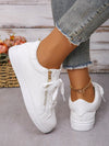 Stylish and Comfortable Lace-Up Sneakers for Women: Perfect for Outdoor Casual Wear