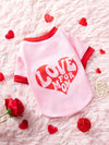 Valentine's Day Pet Love Letter Hoodie for Cats and Dogs