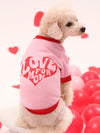 Valentine's Day Pet Love Letter Hoodie for Cats and Dogs