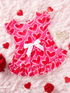 Dress up your furry friend for Valentine's Day with our adorable Heart-Shaped Bowknot Pet Skirt. Made with love in a soft pink color, this skirt is perfect for both cats and dogs. Show off your pet's love on this special day with this cute and comfortable skirt.