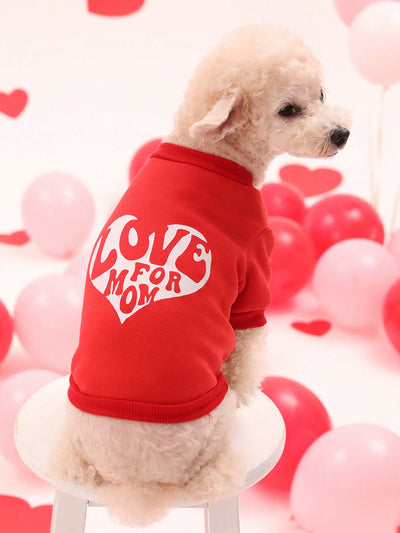 Valentine's Day Pet Love Letter Hoodie for Cats and Dogs