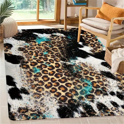 Soft Leopard Printed Rug: Stylish and Functional Home Decor Accent