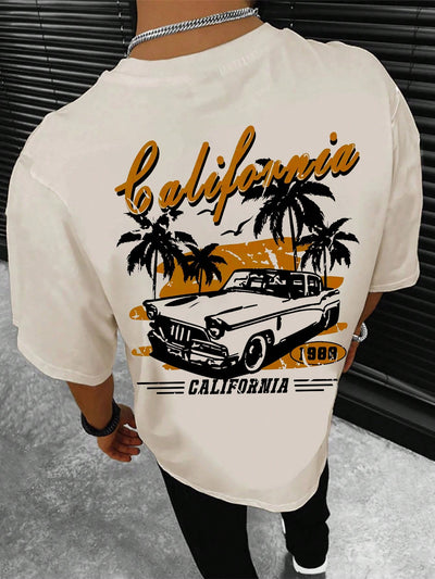 Elevate your style with our Men's Car Letter Graphic Tee. Featuring a bold, eye-catching graphic design, this tee is sure to make a statement. Crafted with high-quality materials, it offers both comfort and durability. Perfect for any car enthusiast, add this tee to your wardrobe and rev up your style game.