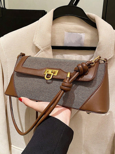 Chic Texture Armpit Bag: Sleek Small One-Shoulder Crossbody for Fall/Winter