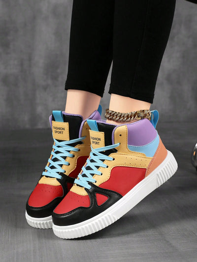 Classic Lace-Up High-Top Sneakers for Women: The Perfect Blend of Comfort and Style