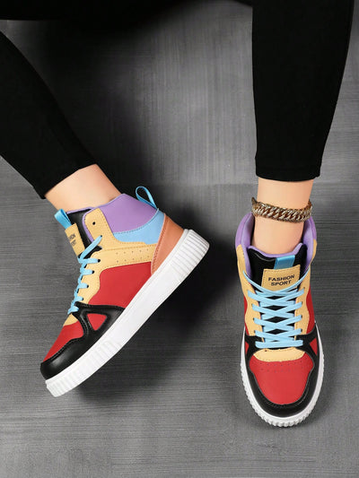 Classic Lace-Up High-Top Sneakers for Women: The Perfect Blend of Comfort and Style