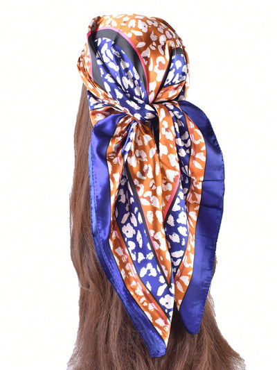 Stunning Leopard Print Silk Scarf: 2023 Autumn/Winter Collection