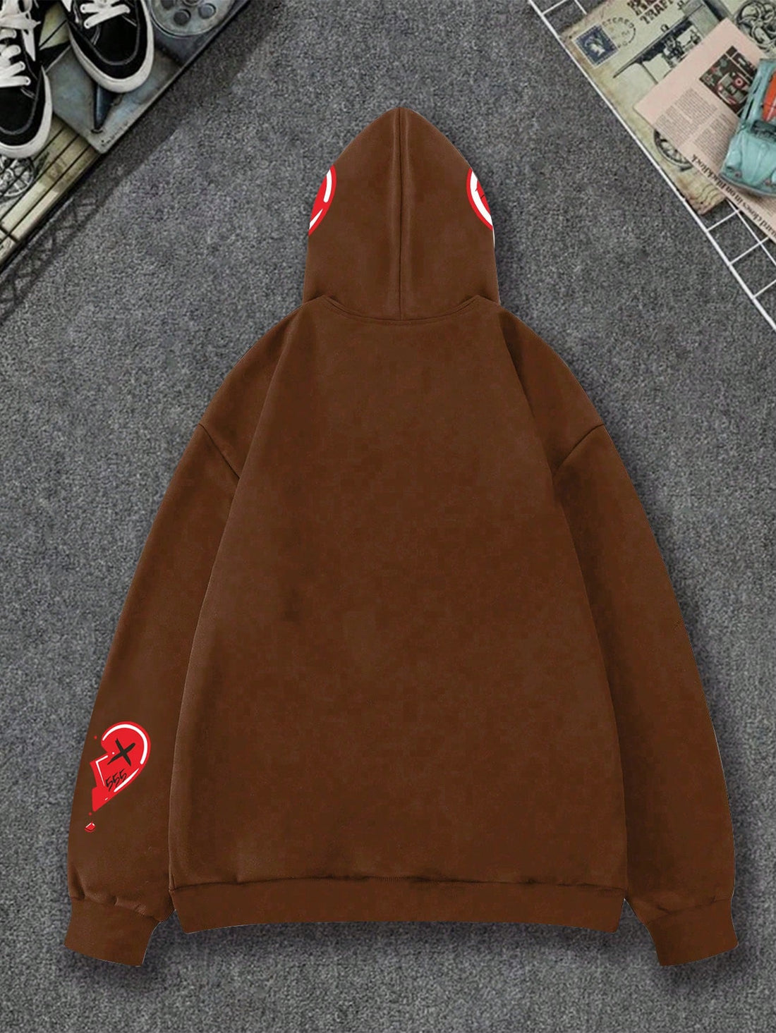 Introducing our Men's Plus Size Hoodie. Stay warm in style with our Street Style Letter Printed Zip-Up design. Made for men of all sizes, this hoodie is perfect for any casual or active occasion. Embrace the streetwear trend while staying comfortable and fashionable.