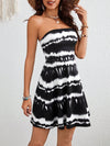 Trendy Tie-Dye Strapless Vacation Dress for Effortless Summer Style