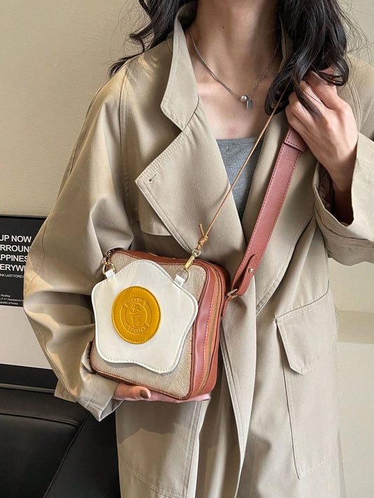 Delightful Duo: Bread and Egg Combo Crossbody Bag for Every Occasion