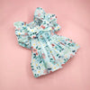 Pretty in Petals: Floral Print Pet Dress with Bow