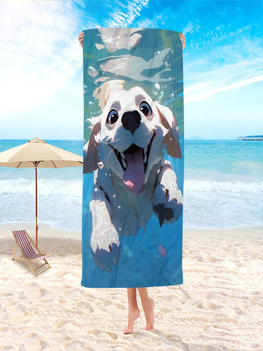 This high-quality Cartoon Dog Microfiber <a href="https://canaryhouze.com/collections/towels?sort_by=created-descending" target="_blank" rel="noopener">Beach Towel</a> offers superior absorbency and adorably playful design. Made with premium microfiber, it effortlessly soaks up moisture and dries quickly. Perfect for beach trips, pool days, or any outdoor adventure, this towel is a must-have for any dog lover.