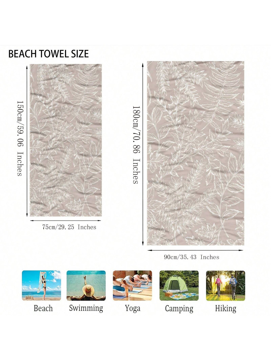 Introducing Summer Bliss, the perfect combination of a beach towel and yoga mat. Made with ultra-soft material and enlarged size to fit all body types, this towel/mat is great for relaxing on the beach or practicing yoga in the park. Bring a touch of the tropics to your summer adventures.