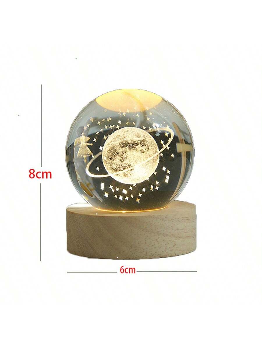Explore the wonders of the universe with Illuminate the Universe, the LED light-up solar system crystal ball night light. This unique and educational night light brings the beauty of the solar system right into your room. Perfect for both kids and adults, this mesmerizing crystal ball is powered by solar energy and features LED lights that accurately represent the planets, sun, and moon. Unleash your curiosity and ignite your imagination with Illuminate the Universe.