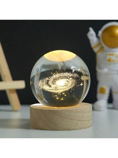 Illuminate the Universe: LED Light-Up Solar System Crystal Ball Night Light