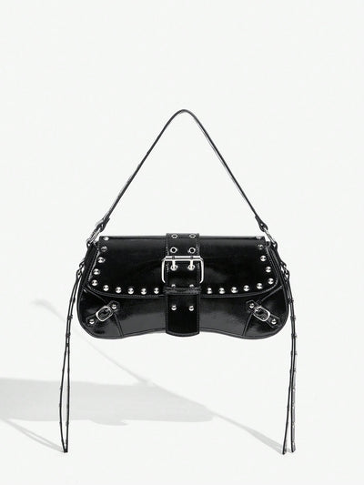 Riveting Style: Chic Shoulder Bag for Women and Teenagers