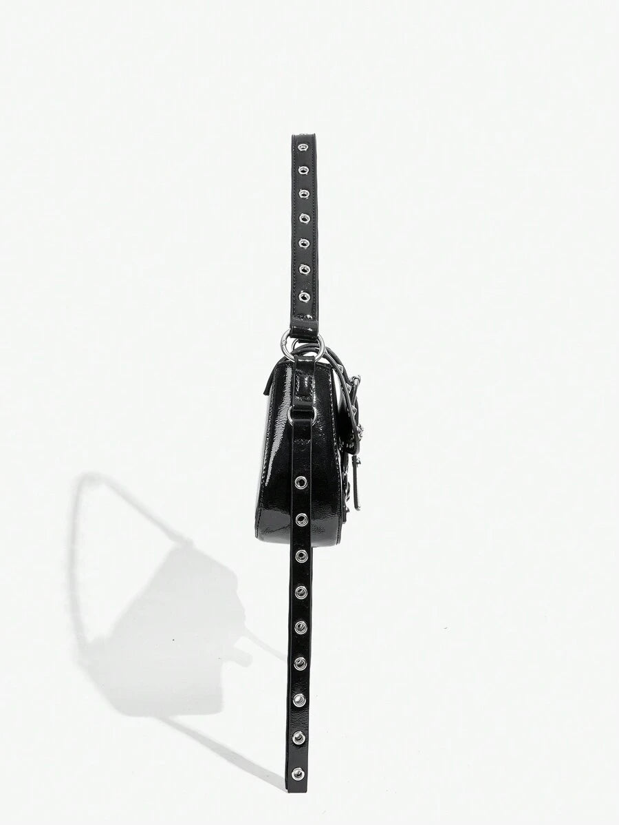 Studded baguette shoulder bag product view 12