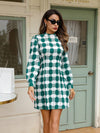 Chic Plaid Long Sleeve Dress - Effortless Style for Every Occasion