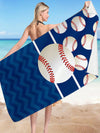 Ultrafine Fiber Baseball Striped Bath Towel: The Ultimate Outdoor Gear for Strong Water Absorption