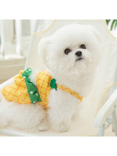 Pineapple Pup Paradise: Fun Dog Swimwear for Summer