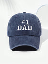 Vintage Baseball Cap: 1 Dad Letter Embroidery - Adjustable, Fashionable, and Suitable for Outdoor and Daily Wear