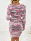 Essence of Elegance: Space Dye Bodycon Sweater Dress