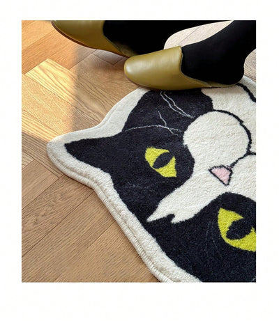 Adorable Black Cat Bathroom Rug: Non-Slip, Absorbent, and Stylish Addition to Your Home