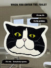 Adorable Black Cat Bathroom Rug: Non-Slip, Absorbent, and Stylish Addition to Your Home