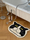 Adorable Black Cat Bathroom Rug: Non-Slip, Absorbent, and Stylish Addition to Your Home