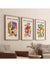 3 Piece Picasso Exhibition Canvas Poster Set - Modern Art Prints for Bedroom, Living Room, and Corridor Wall Décor