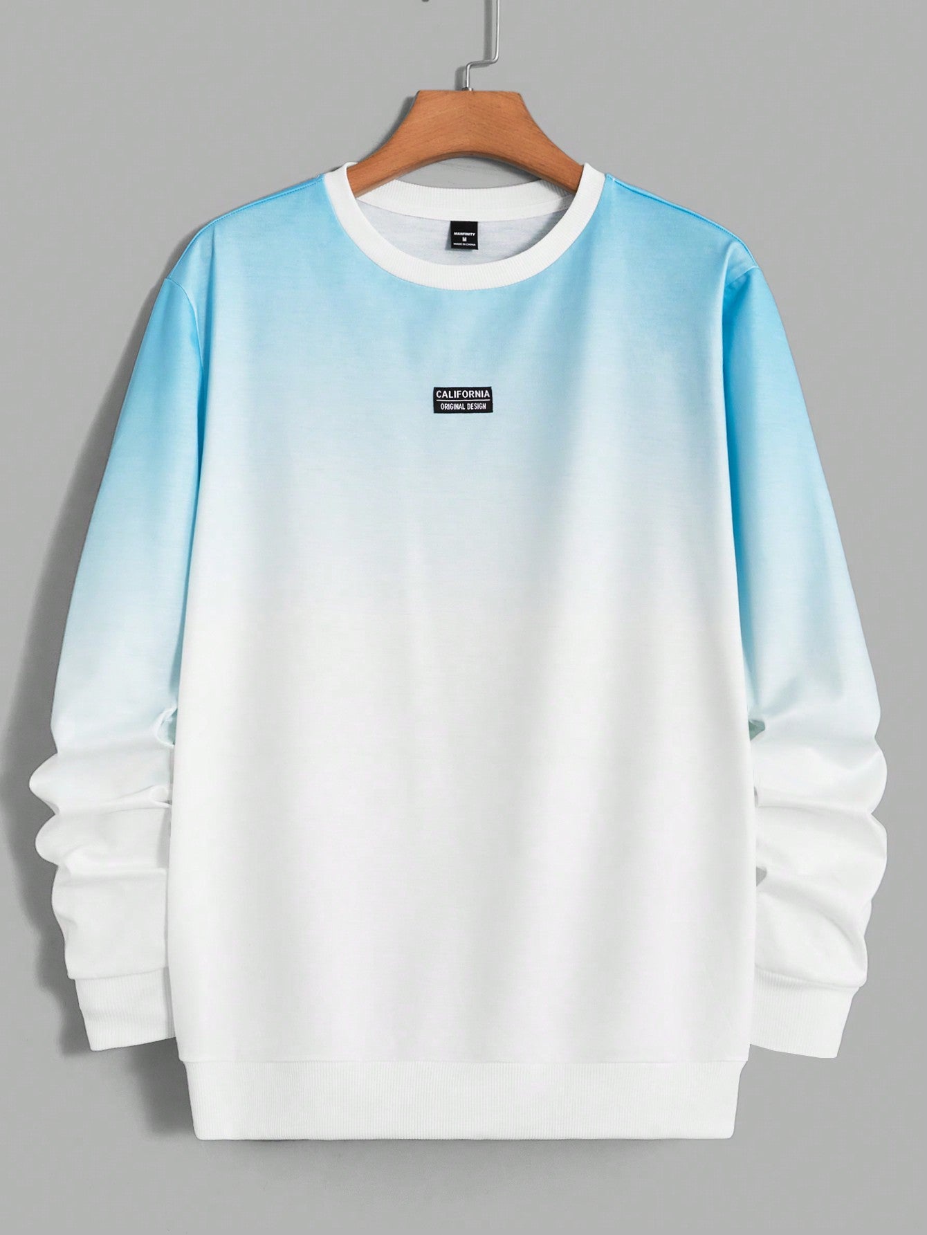 Elevate your wardrobe with our Stylish Casual Wardrobe Essential for Men. This sweatshirt features a trendy gradient design, guaranteed to make a statement. The knitted fabric ensures durability and comfort, making it a perfect choice for any occasion.