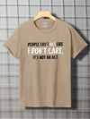 Men's Cool and Casual Slogan Printed T-Shirt