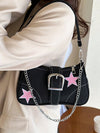 Starlight Steampunk Shoulder Bag: Trendy Niche Design for Cool Girls on the Street