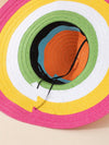 Stylish Versatile Rainbow Color Wide Brim Sun Hat for Women