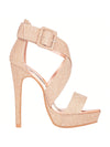 Sexy Open-Toe Ankle Strap Stilettos: Elevate Your Party Look