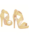 Sexy Open-Toe Ankle Strap Stilettos: Elevate Your Party Look