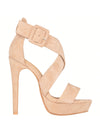 Sexy Open-Toe Ankle Strap Stilettos: Elevate Your Party Look