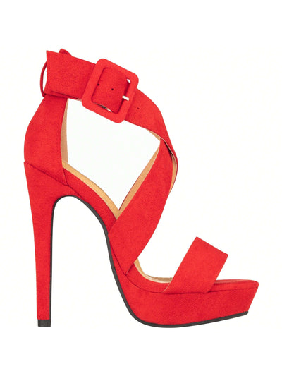 Sexy Open-Toe Ankle Strap Stilettos: Elevate Your Party Look