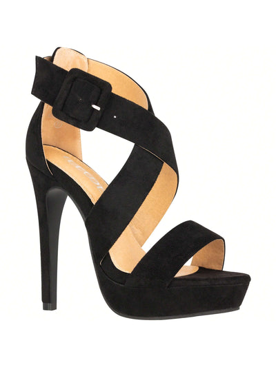 Sexy Open-Toe Ankle Strap Stilettos: Elevate Your Party Look