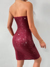 Glamour Galore Sequin Split Dress