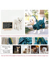 Cartoon Dinosaur Printed Full-Covered Waterproof Pet Raincoat for Small and Large Dogs - Ideal for Outdoor Activities