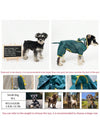 Cartoon Dinosaur Printed Full-Covered Waterproof Pet Raincoat for Small and Large Dogs - Ideal for Outdoor Activities