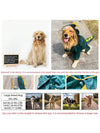 Cartoon Dinosaur Printed Full-Covered Waterproof Pet Raincoat for Small and Large Dogs - Ideal for Outdoor Activities