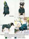 Cartoon Dinosaur Printed Full-Covered Waterproof Pet Raincoat for Small and Large Dogs - Ideal for Outdoor Activities