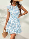 Charming Floral Ruffle Trim Dress for Effortless Elegance