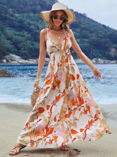 Summer Dream: Women's Printed Spaghetti Strap Dress