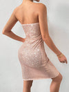 Glamour Galore Sequin Split Dress