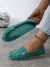 Women's British Style Slip-On Loafers: Non-Slip Driving Shoes for Pregnant Women